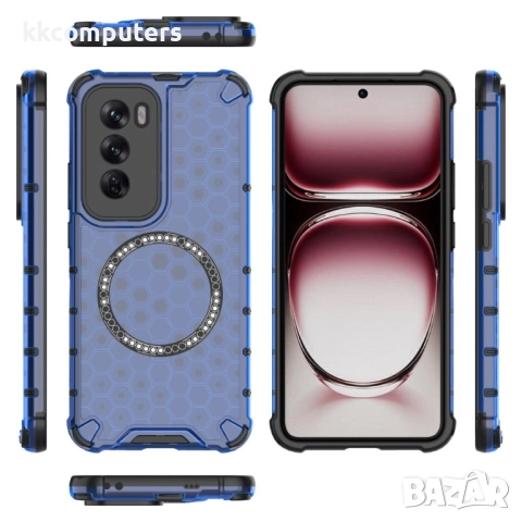 Oppo Reno12 Pro Силиконов Калъф Honeycomb TPU и Протектор, 19,90 лв, снимка 5 - Калъфи, кейсове - 52674157