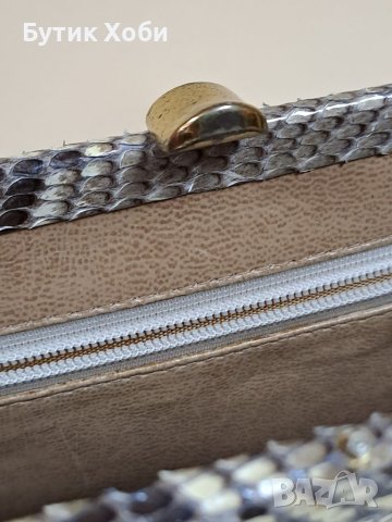  Чанта- клъч от питон, снимка 5 - Чанти - 40335678