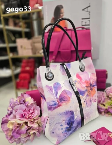 Дамски чанти с флорален цветен мотив, снимка 6 - Чанти - 50759840