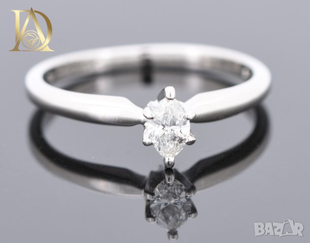 Нов Златен Пръстен с 0.20кт Естествен Диамант