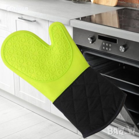 Силиконова ръкавица с меки памучни подплънки - 1бр, снимка 3 - Аксесоари за кухня - 44066179