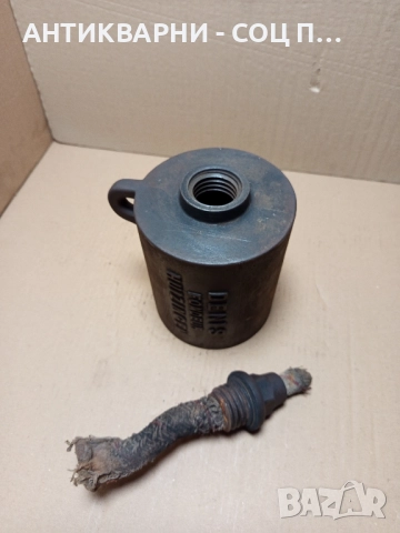 Стара Френска Чугунена Маслена Лампа 5.5кг., снимка 7 - Антикварни и старинни предмети - 52355643