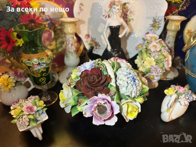 Royal Doulton England Circa 1966 - “ Грандиозната цветна кошница” Код P1666, снимка 6 - Антикварни и старинни предмети - 52933030