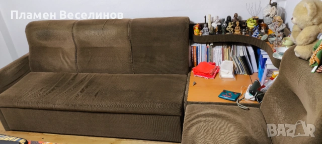 ъглов разтегателен диван   