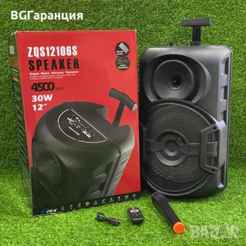 Караоке Тонколона с безжичен микрофон, снимка 3 - Тонколони - 52027226