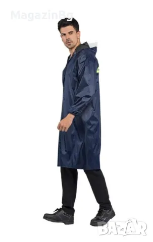 Професионален дъждобран, Унисекс, универсален размер (M/L), син, със светлоотразителни вложки, снимка 6 - Други спортове - 50070329