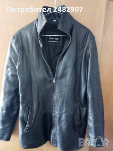 Черно яке - естествена кожа, снимка 2 - Якета - 40785406