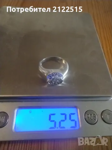 дамски сребърен пръстен, снимка 6 - Пръстени - 49210682