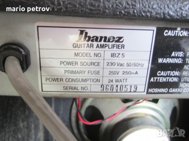  три броя китарни усилвателя  IBANEZ  IBZ5; , снимка 6 - Други - 39843219