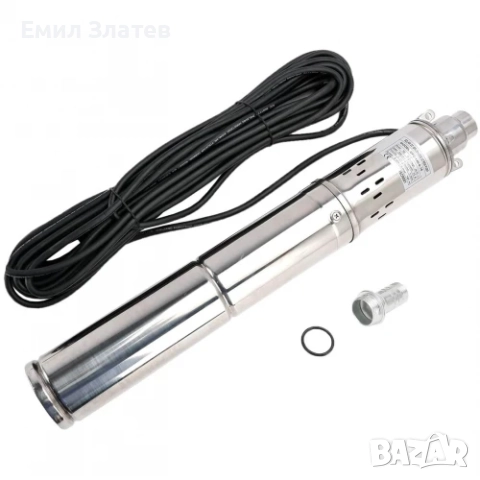 Сондажна потопяема помпа 1HP | За чиста вода | 750W | 90 мм, снимка 4 - Напояване - 52720366