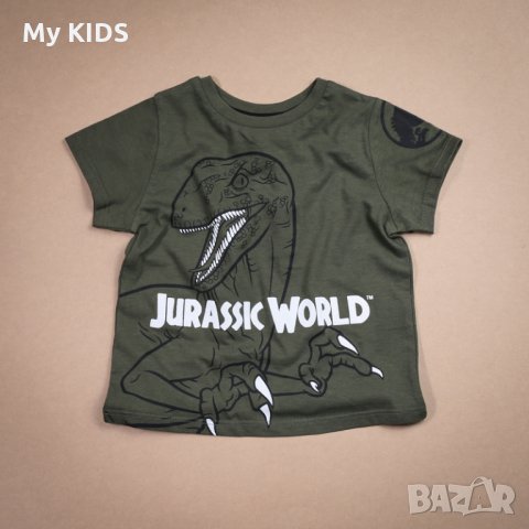 детска тениска / блуза Primark с динозавър 92 2-3 98 3-4 104 4-5 110 5-6, снимка 1