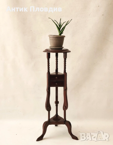 Дървен цветарник с чекмеджета, снимка 6 - Маси - 51655772