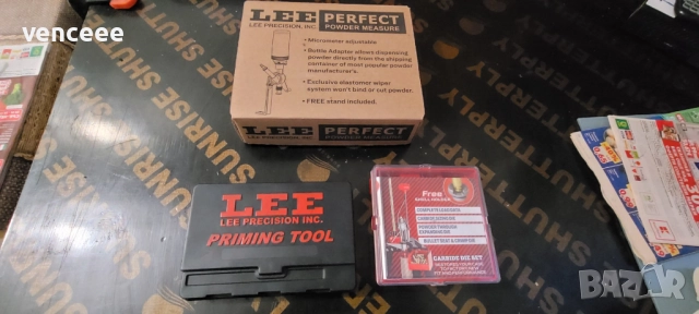 LEE капсулвачка,дозатор барут,матрици 9мм. к-кт , снимка 4 - Други инструменти - 52513497
