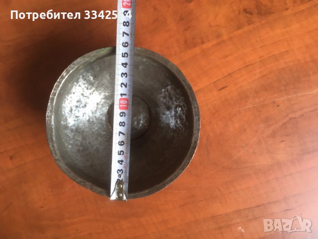 САХАН ТАС ПАНИЦА БАКЪР МЕД СЪД СТАРИНЕН, снимка 7 - Антикварни и старинни предмети - 36975404