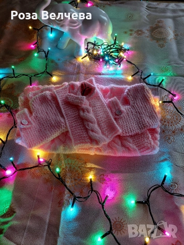 Ръчно плетен комплект за момиче