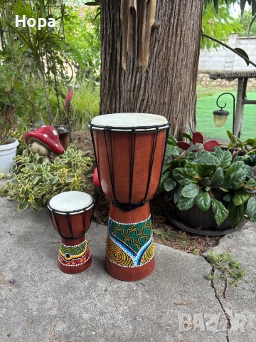 Тарамбука от дърво  40см.,30см и 20см., снимка 5 - Ударни инструменти - 31609598