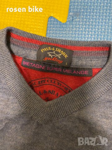 ''Paul & Shark''оригинален мъжки пуловер М размер, снимка 3 - Пуловери - 43354180