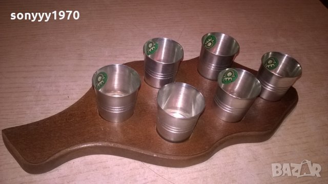 ШОТОВЕ-ДЪСКА С ЧАШКИ ЗА ПИТИЕТА-ВНОС ШВЕИЦАРИЯ