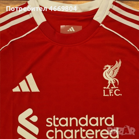 Футболен екип Ливърпул 2025/26, снимка 2 - Футбол - 52667145