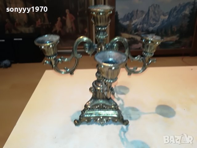 СВЕЩНИК ЗА 5 СВЕЩИ-ВНОС АНГЛИЯ 2405221449, снимка 4 - Антикварни и старинни предмети - 36861449