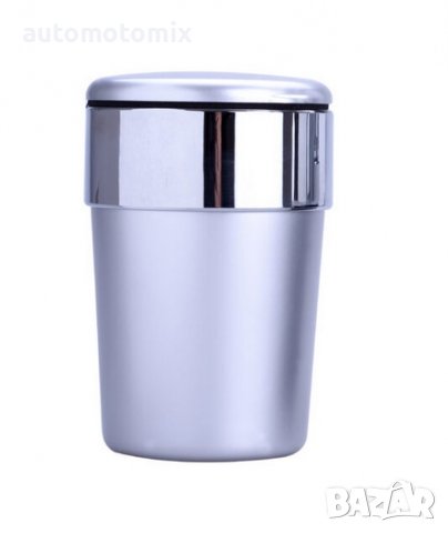 ПЕПЕЛНИК ЗА АВТОМОБИЛ С ДИОД,Сив - 3572-1, снимка 2 - Аксесоари и консумативи - 39432892