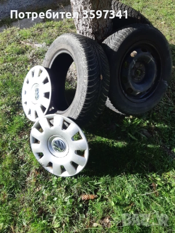 Голф 4 две джанти 15 ки с 3 зимни 195/65/15, Голф 3 джанти, Пасат 1998 Джанти, снимка 3 - Гуми и джанти - 53172701