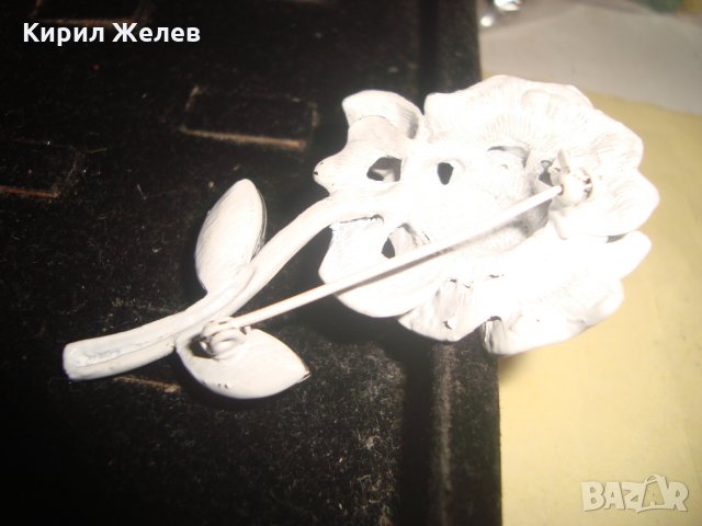 СКЪПОЦЕННА БРОШКА ЦВЕТЕ РОЗА с ЦИРКОНИ 22874, снимка 5 - Други - 33395618
