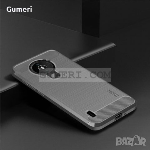 Nokia 1.4 Противоударен Силиконов Гръб- Карбон, снимка 10 - Калъфи, кейсове - 33411377