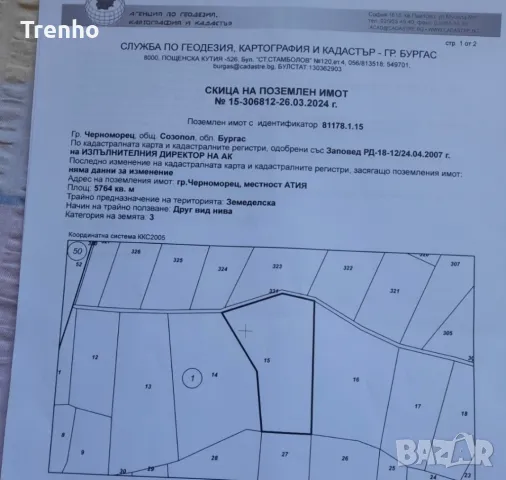 Топ парцел на морето Атия (залив Вромос) 1441кв.м + видео, снимка 2 - Парцели - 46238925