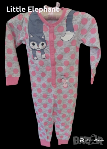 Цвла пижамка ромпър за 3-4 год мом,Cat and points girl",колекция"Animals",Англия/нова