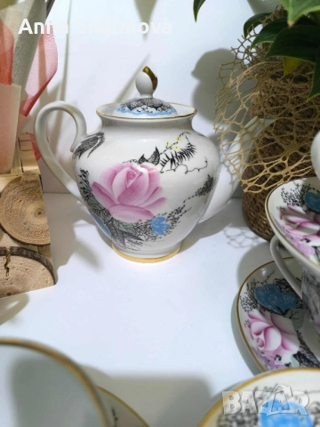 Руски порцелан ЛФЗ сервиз за чай , снимка 8 - Сервизи - 51727753