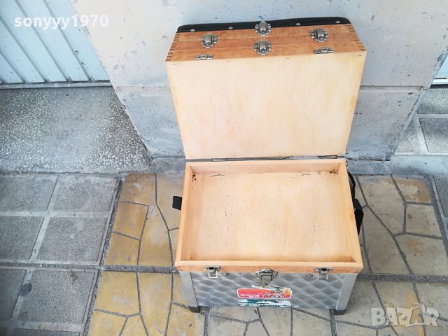 профи рибарски стол алуминев/дървен 50см от германия 3004211728, снимка 6 - Екипировка - 32729076