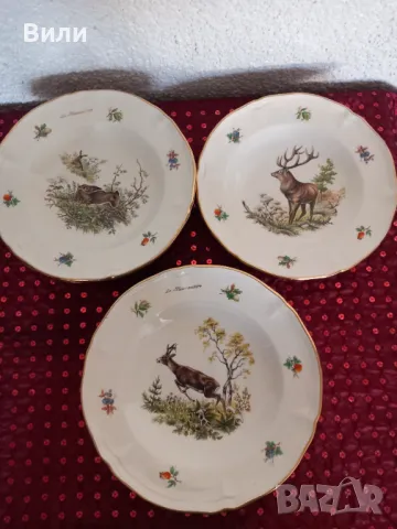 Прекрасни чинии с декорация от диви животни 