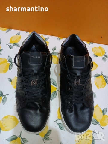 Karl Lagerfeld кожени N 46 - 95 лв, снимка 4 - Маратонки - 51744110