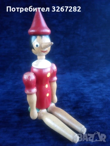 Палячо,Кукла,Пинокио,Дърво,Старинна, снимка 6 - Антикварни и старинни предмети - 50999264