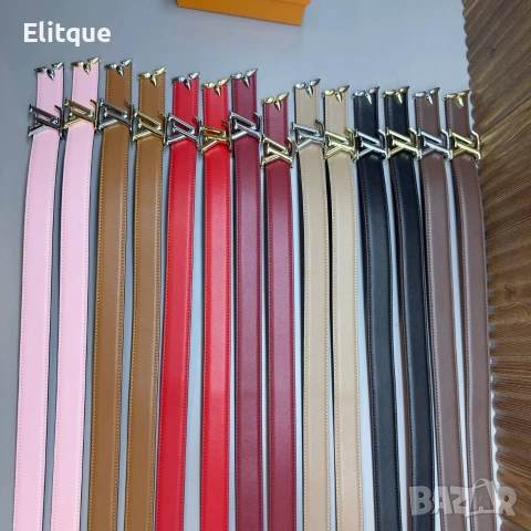 колани от естествена кожа в кутия Louis Vuitton , снимка 6 - Колани - 53068009