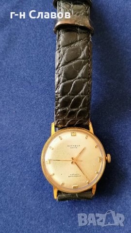 Механичен Kienzle - Gold plated*, 1970 година! Отличен екземпляр!, снимка 5 - Мъжки - 48669953