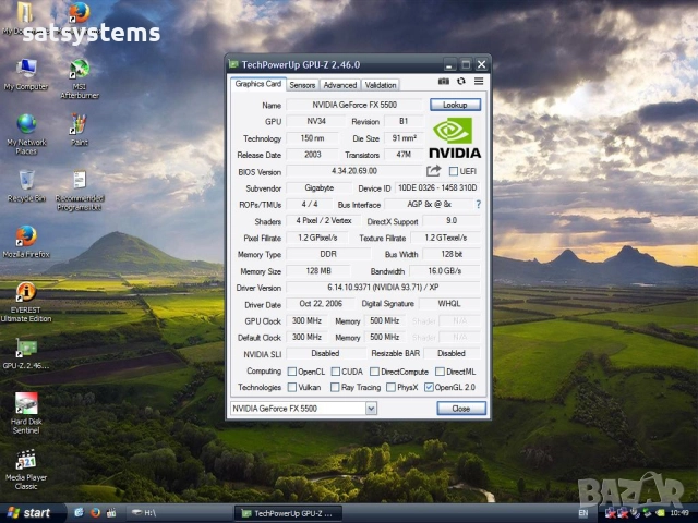 Видео карта NVidia GeForce 4 Gigabyte FX5500 128MB DDR 128bit AGP, снимка 11 - Видеокарти - 52185062