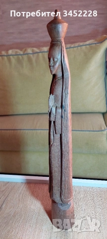 дърворезба масив за ценители височина 48см , снимка 5 - Декорация за дома - 53133011