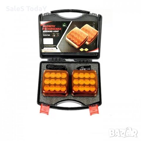 Комплект Сигнална лампа, маяк, 2 БР, WIRELESS, 5W, 12-24V,110 мм х 110 мм, снимка 2 - Части - 38202846