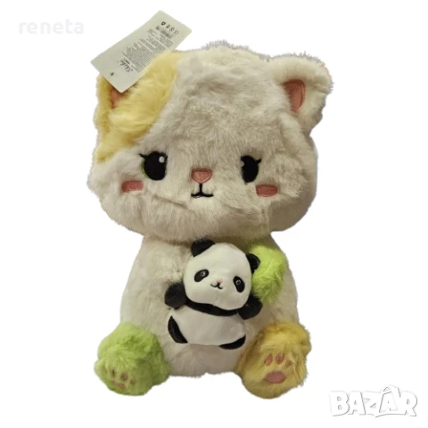 Играчка Коте, Плюшено, Многоцветно, 30 см, снимка 1