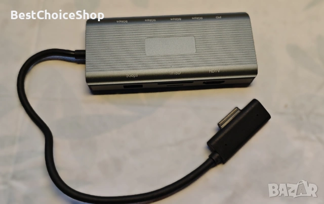 Докинг станция Microsoft Surface 10 в 1 с HDMI, Ethernet, USB PD, снимка 9 - Кабели и адаптери - 53515108