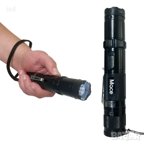 Електрошок COMPACT stun gun Mace черен