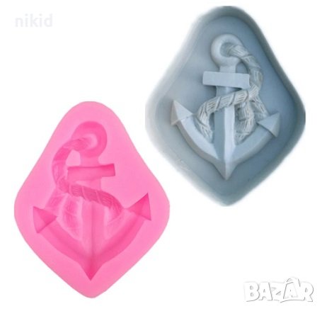 Морска остра котва силиконов молд форма декорация торта фондан шоколад и др., снимка 3 - Форми - 18658377