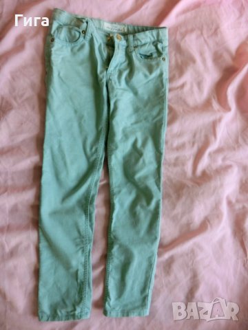Ментови дънки клин НМ, снимка 1 - Детски панталони и дънки - 33054800