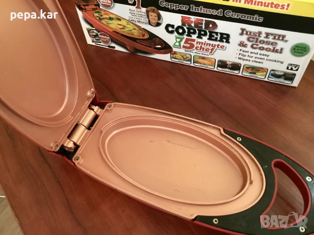 Red copper уред за готвене,фурничка,тостер,тиган 3/1, снимка 4 - Печки, фурни - 50924535
