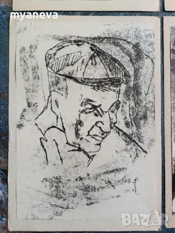 Стари графики от СОЦА на Мария Цокова. , снимка 4 - Картини - 50527175