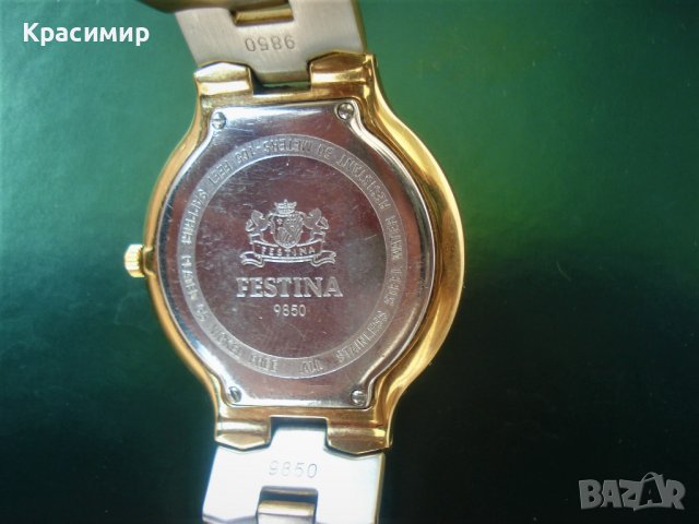 Часовник Festina Sapphire  9850/ Кварцов часовнк, снимка 5 - Мъжки - 37771904