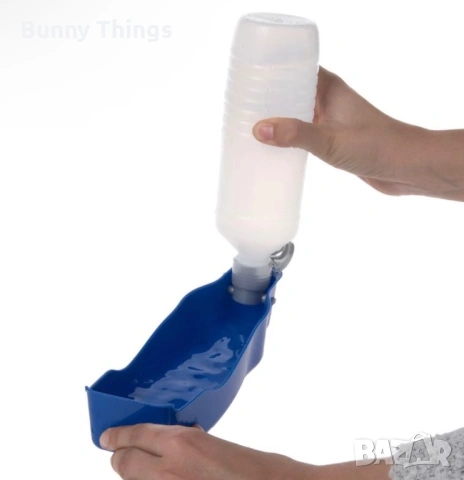 Шише за вода с поилка, снимка 2 - За кучета - 53407832