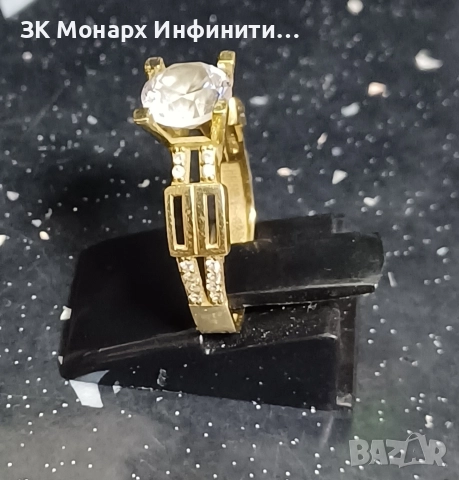 Златен пръстен /585/, снимка 2 - Пръстени - 52960224